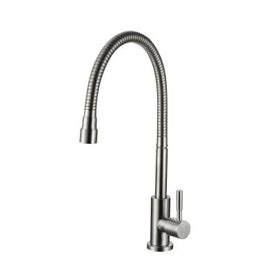 ERN 2819 PS - (SUS 304) FLEXI PILLAR SINK TAP - MATT
