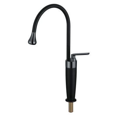 ERN 2343 PS - SWIVEL PILLAR SINK TAP (BLACK+GUN)