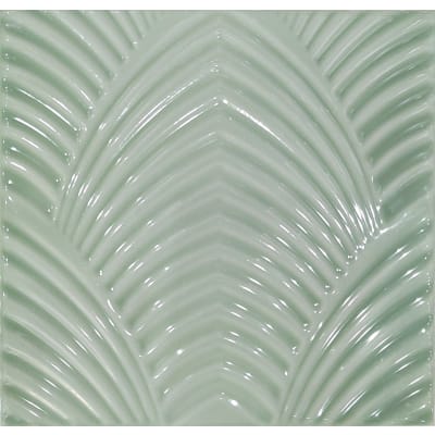 200X200MM HANDMADE PLASTER GREEN GLOSSY (A) (YH)
