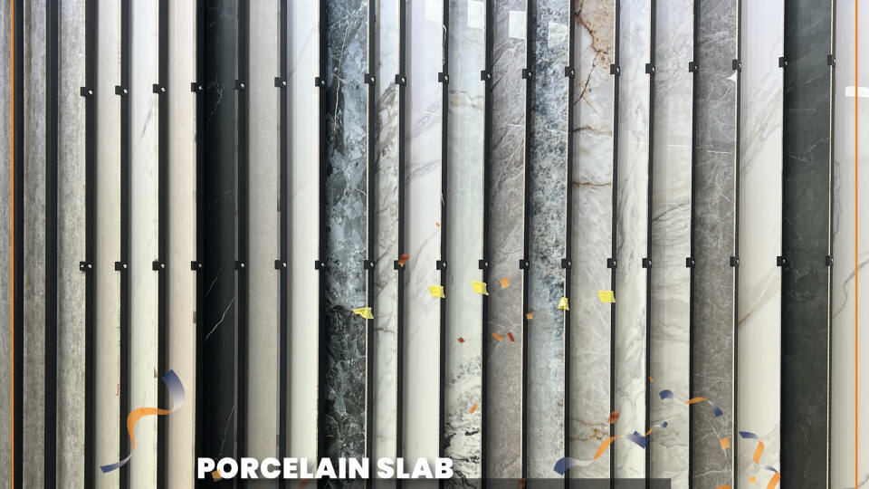 Variety designs of Porcelain Slab at Jubin BMS Puchong Kinrara showroom