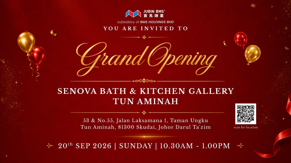 Senova Bath & Kitchen Gallery Tun Aminah Grand Opening